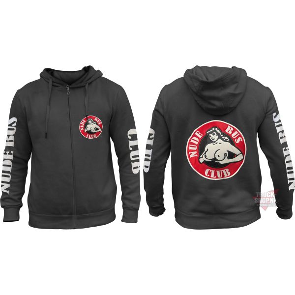 Hoodie Vest met geborduurd logo Nude Bus Club