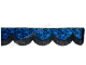 Deense pluche raamband van 12 cm hoog met dunne franjes en dubbelzijdig klittenband, verkrijgbaar bij Truck-Shop.nl. Stijlvolle en stevige bevestiging voor de vooruit van uw vrachtwagen.