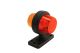 Gylle breedtelamp kort oranje-rood met RVS fitting, ideaal voor vrachtwagens en voertuigen, nu beschikbaar bij TRUCK-SHOP.NL.