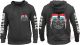 Zwart hoodie-vest met rits en geborduurd 'Holland Style' logo op de borst, van TRUCK-SHOP.NL
