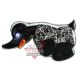 Pin Angry Duck grijze knuffel