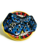 Pluche-dobbelsteen met speldje, blauw
