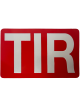 Aluminiumbord TIR Rood – Officiële markering voor vrachtwagens, Truck-Shop.nl

