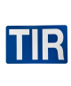Aluminiumbord TIR Blauw – Officiële markering voor vrachtwagens, Truck-Shop.nl
