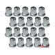 Wielmoerdoppen hoog chrome 20 ST. 33mm