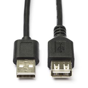 Adapter USB Verlengkabel , 2 meter. Voor onder meer Poppy led lampjes en of Lichtbakjes mee te splitsen en te verlengen.