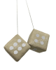 Alcantara dobbelstenen 10x10cm Beige