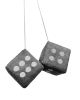 Alcantara dobbelstenen 10x10cm Grijs