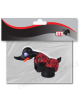Full Colour sticker Angry Duck Rood