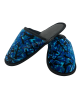 Deense pluche pantoffels Blauw
