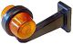 Gylle Breedtepaal lamp oranje-oranje met rubber arm van 19.5 cm, ideaal voor vrachtwagens en voertuigen, nu beschikbaar bij TRUCK-SHOP.NL.