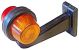 Breedtelamp Gylle oranje-rood met rubber arm van 19.5 cm, ideaal voor vrachtwagens en voertuigen, nu beschikbaar bij TRUCK-SHOP.NL.