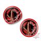 Deurtrede Stickerset Red Light Black Heels - Vinyl tredestickers voor vrachtwagens, kras- en waterbestendig, Truck-Shop.nl.
