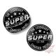 Deurtrede Stickerset Super Black – Premium zwarte truck stickers, Truck-Shop.nl

