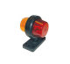 Gylle breedtelamp kort oranje-rood 12-24 volt LED, ideaal voor vrachtwagens en voertuigen, nu verkrijgbaar bij TRUCK-SHOP.NL.