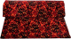 Deense pluche origineel materiaal rood per meter