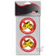 Deurtrede stickerset Do not enter Clogs