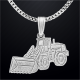 Zilveren Hanger Banden shovel