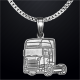 Zilveren Hanger Scania R. Streamline 2013 - Luxe sieraad voor Scania vrachtwagenliefhebbers | Truck-Shop.nl
